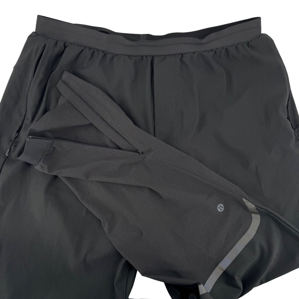 Lululemon Surge Hybrid Pant Mens Large Black Tapered Running Training Joggers